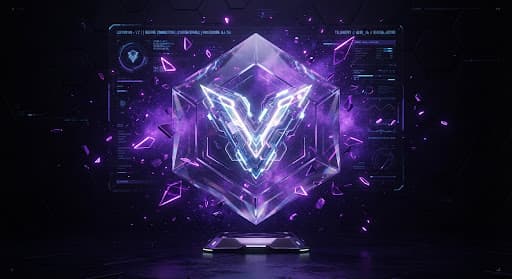 Lezood — futuristic V emblem